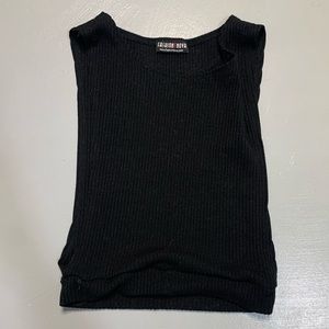 Black crop top